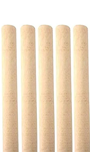 PACK OF 10 WOODEN BROOM HANDLES 4FT X 1 INCH 1/8