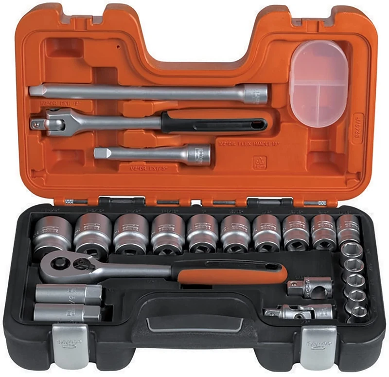 Bahco S240AF Socket Set, Multi-Colour, Set of 24 Piece