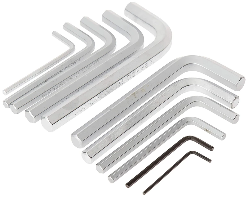 Bahco 1997M/11T Chrome Plated Hexagon Offset Screwdriver Set, Silver, Set of 11 Piece