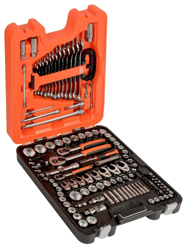 Bahco S138 Socket & Mechanical Set, Metric/AF 1/4", 3/8", 1/2" Drive, 138 Pieces