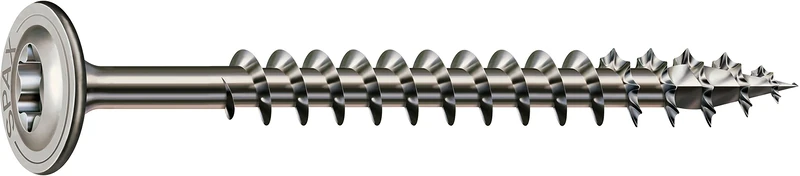 Spax Woodworking Screws, Stainless Steel, 257000801205