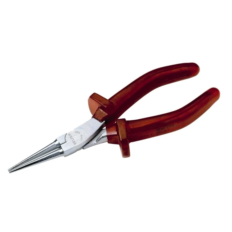 Bahco 2698 VDE Straight/VDE Round Nose Pliers, Red/Silver, 160 mm