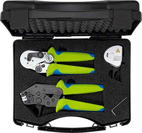 Rennsteig 8712 1000 61 Most Crimping Tool Set in Case Green