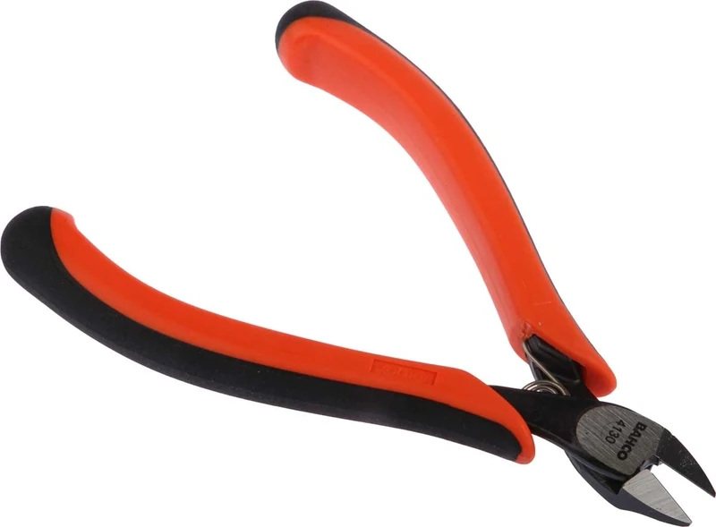 Bahco 4130 "Supreme Series" Micro Diagonal Cutter, Black/Orange, 120 mm