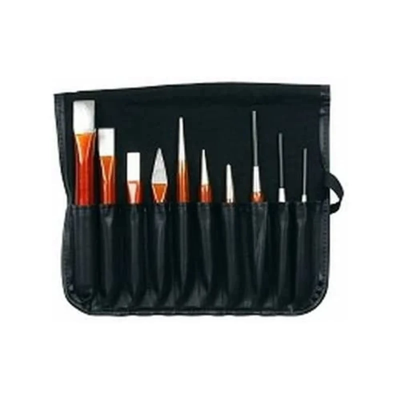 JUEGO PUNZONES Y CINCELES 10P - Unid: 1