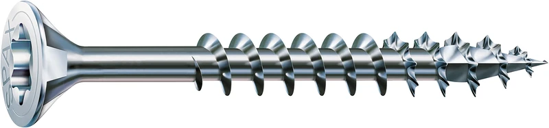 Spax Screws T-STAR plus 0191010350303 with Countersunk Head 4CUT, partial thread, through clear Zinc Galvanising, 0/1050/001/ 5,0/ 120/ /01
