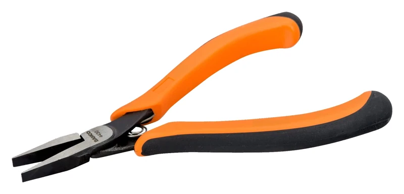 Bahco 4430 Flat Nose Pliers, Black/Orange, 135 mm