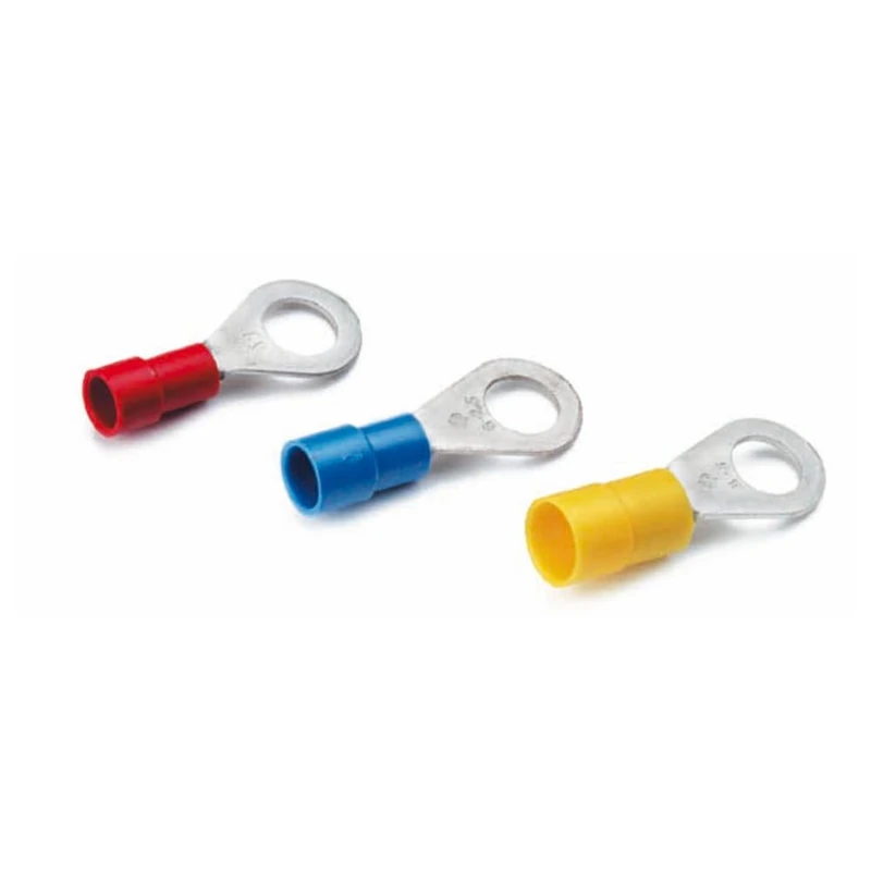 CIMCO 180028 Cable Connector, Crimp terminals, Ring Form Cu, Insulated, DIN 46237, Cross Section: 0.5-1 M 6 - Image 1