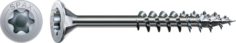 Spax – Universal Screw 3/Blank Galvanised Partially Threaded, Countersunk T-Star Plus 4Cut, A2J – 0191010350303, 191010400705