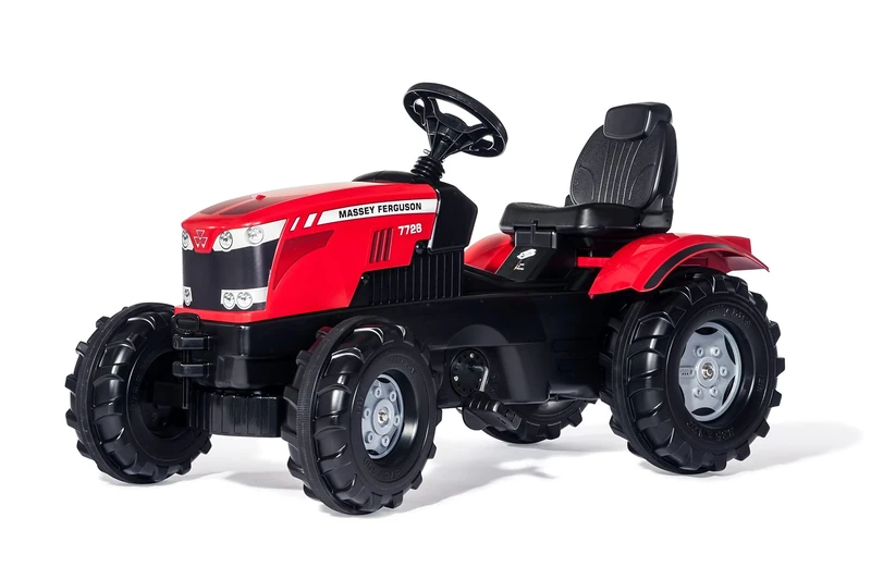 Rolly toys | Massey Ferguson 8650 Tractor (Red) | Bonnet Opens & Seat is Adjustable | Anti-Slip Pedals & Heavy Duty Front Axle | Ages 3+ | Model Number 60/115/8