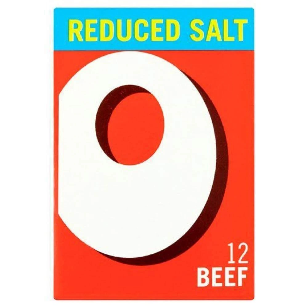 OXO Reduced Salt Beef Stock Cubes, 12 x 71g