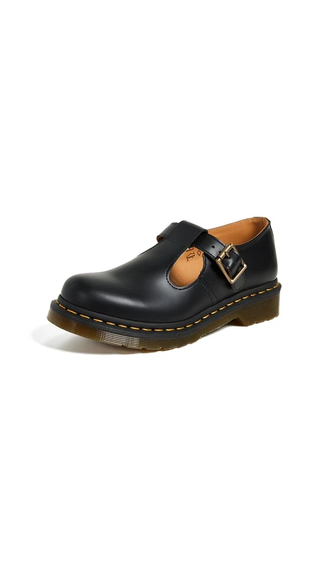 Dr. Martens Polley Women's Mary Jane Flats - Black, 7 UK
