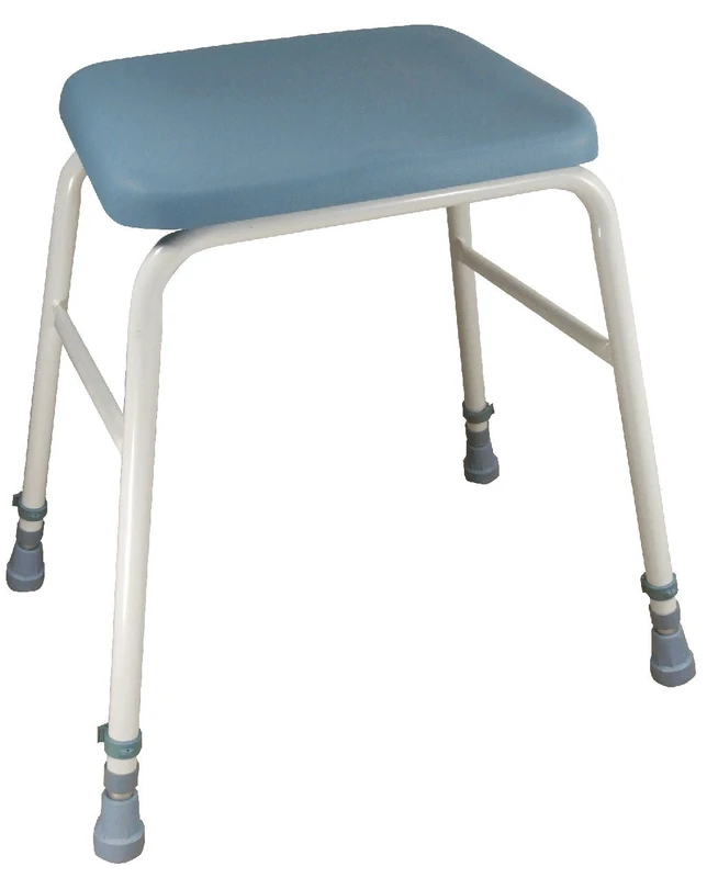 Aidapt Height Adjustable Perching Stool With Padded Seat For Elderly for Users with Limited Mobility