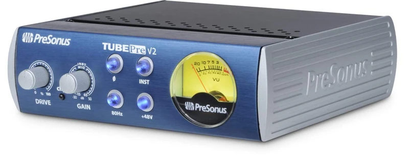 PreSonus TubePre V2 Tube Preamplifier/DI Box, Blue