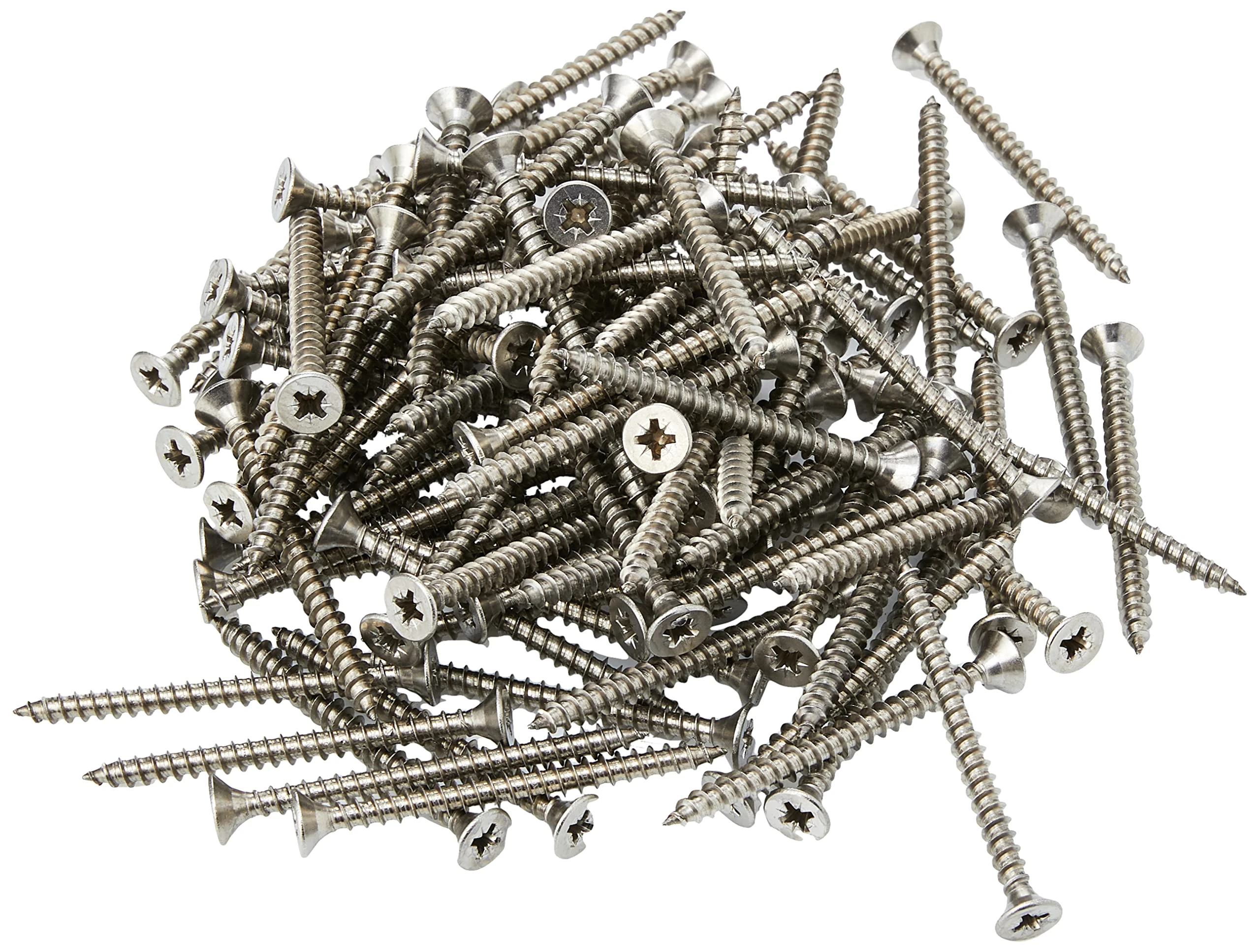 ForgeFix Multi-Purpose Single Thread Screws | 5.0 x 60mm | A2 Stainless Steel | Box 100
