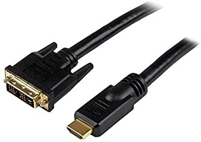 StarTech.com 15m HDMI to DVI-D Cable - M/M - 15m DVI-D to HDMI - DVI-D to HDMI - HDMI to DVI Converters - Image 1
