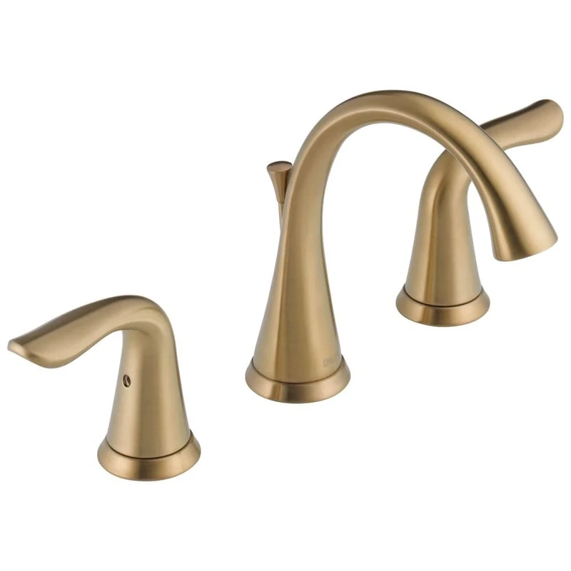 DELTA FAUCET 3538-CZMPU-DST Lahara Widespread, Champagne Bronze, 5.00 x 16.00 x 5.00 inches
