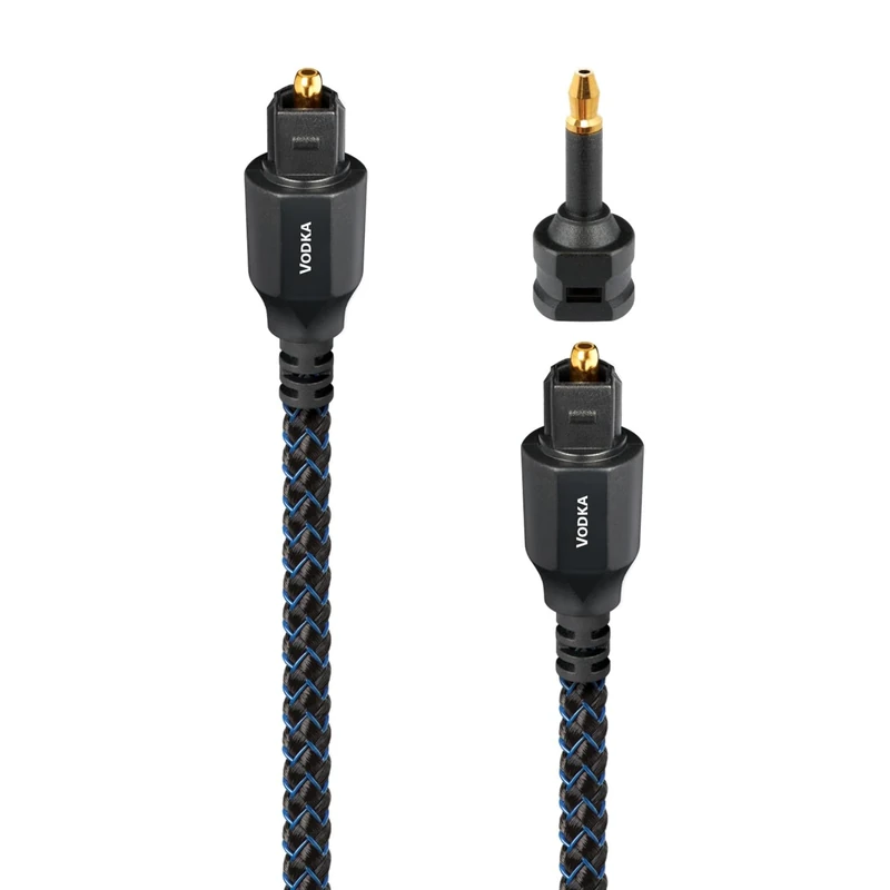 AudioQuest 0.75m Vodka OptiLink fibre optic cable 0.75 m TOSLINK Black