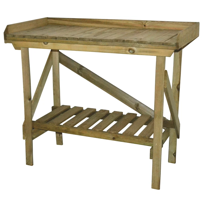 Forest Garden Wooden Potting Bench 1.08m x 0.52m