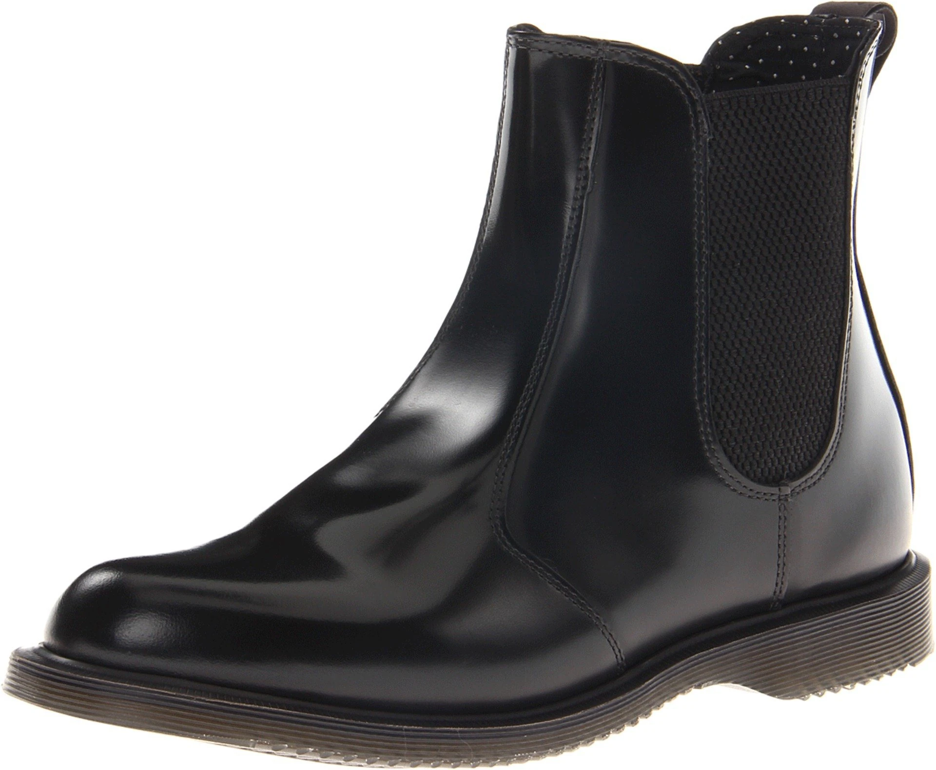 Dr. Martens Womens Flora Chelsea Boots, Black Black Polished Smooth 001, 4 UK
