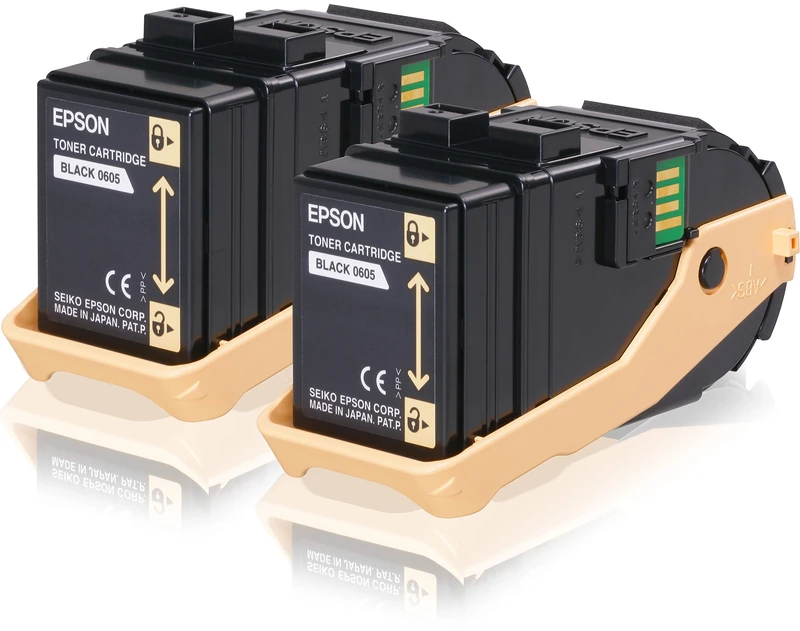 Epson C13S050606 Laser Toner - Yellow (Pack of 2)