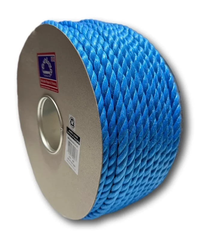 100M TRADE REELS EVERLASTO BLUE POLYPROPYLENE POLY ROPE 6MM 8MM 10MM 12MM 14MM 16MM 24MM (12MM)
