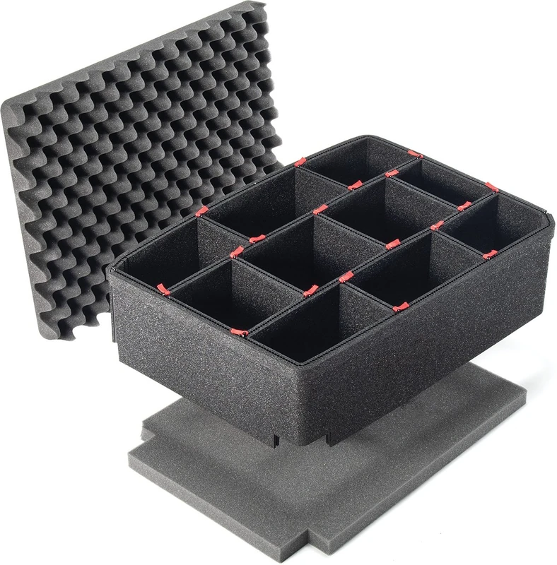 Peli 1557AirFS Replacement Foam Set, Original Air Case Accessory, Compatible Air 1557, Colour: Black