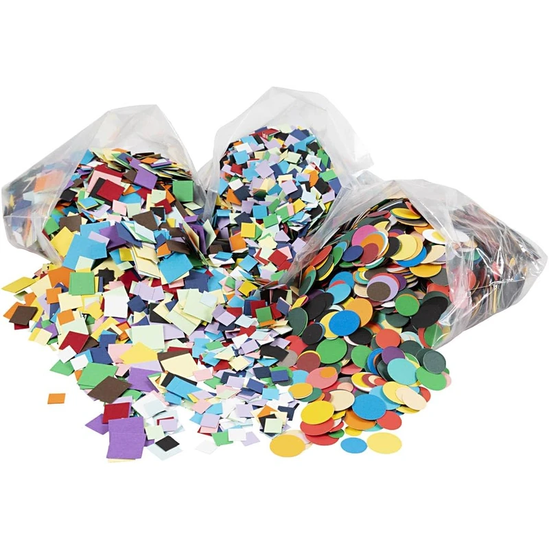 Card Mosaics, size 10+15+20 mm, asstd colours, 1assortment