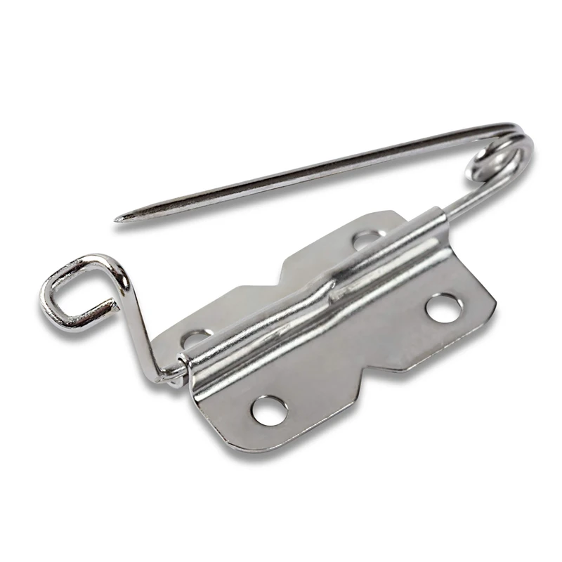 Prym Badge and Brooch Pins, Iron, Silver, 27mm