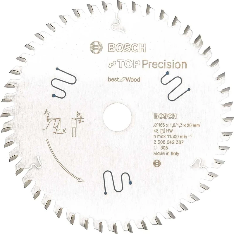 Bosch 2608642387 Top Precision Best for Multi-Material Circular Saw Blade