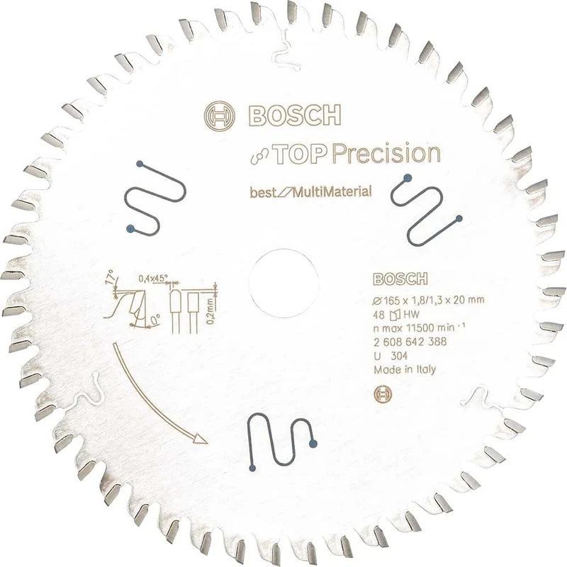 Bosch 2608642388 Circular Saw Blade Top Precision Best for Multi-Material