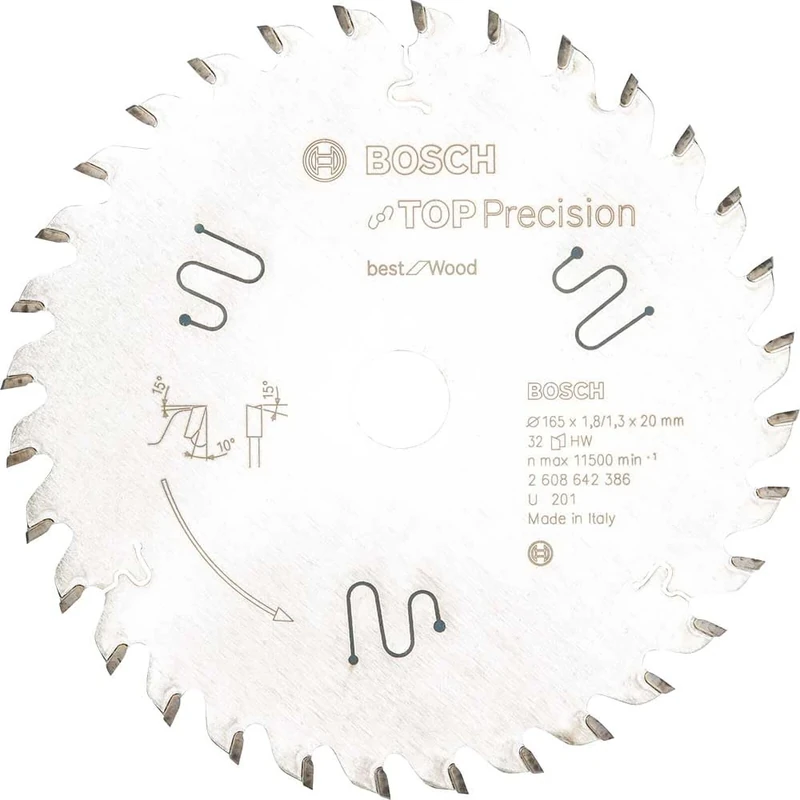 Bosch 2608642386 Circular Saw Blade Top Precision Best for Wood
