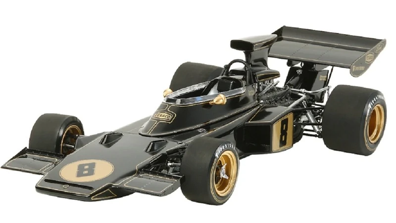 Tamiya 300012046-1:12 Team Lotus Type 72D 1972 with PE Parts, Medium, Gold