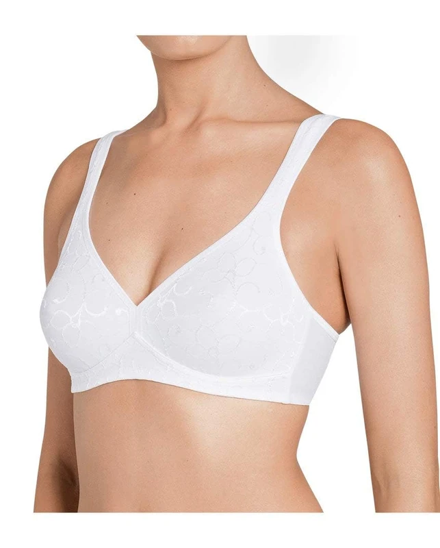 Triumph Women's Elegant Cotton N, Bra, White - Image 1