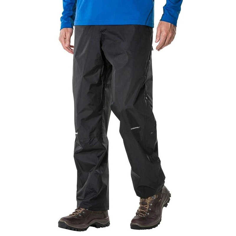 Berghaus Deluge Waterproof Breathable Overtrousers | Durable | Comfortable Trousers, Black, XS