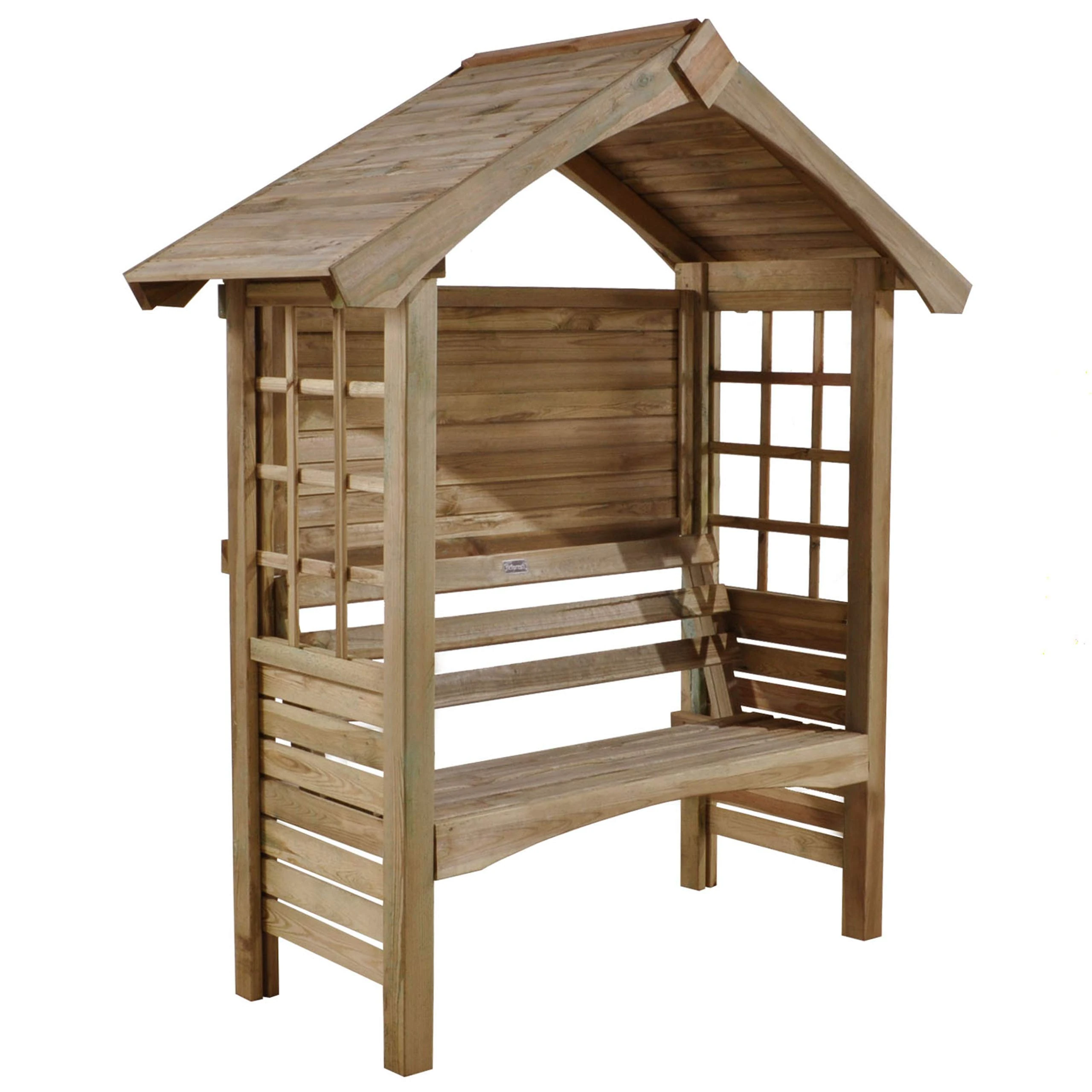 Forest Garden Forest Cadiz Arbour, Pressure Treated, 65 x 56