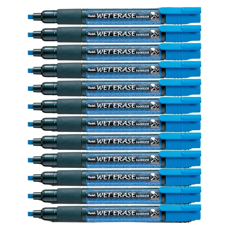 Pentel Chalk Marker - Blue (Pack of 12)