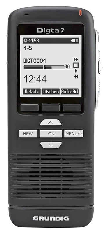 Grundig Digital Dictaphone Digta 7 (PDM7020-12) Handheld Dictaphone with Dictation Software 160 x 160 Pixels