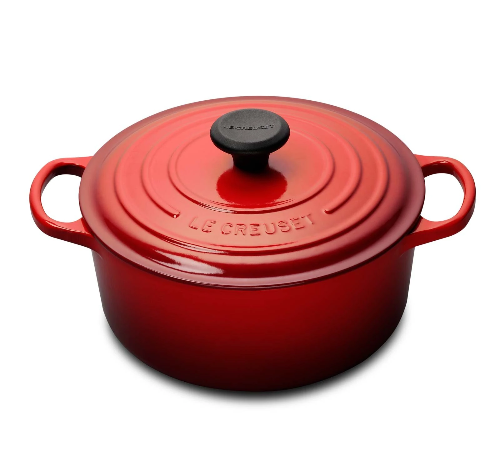 Le Creuset Enameled Cast Iron Signature Round Dutch Oven, 4.5 qt., Cerise