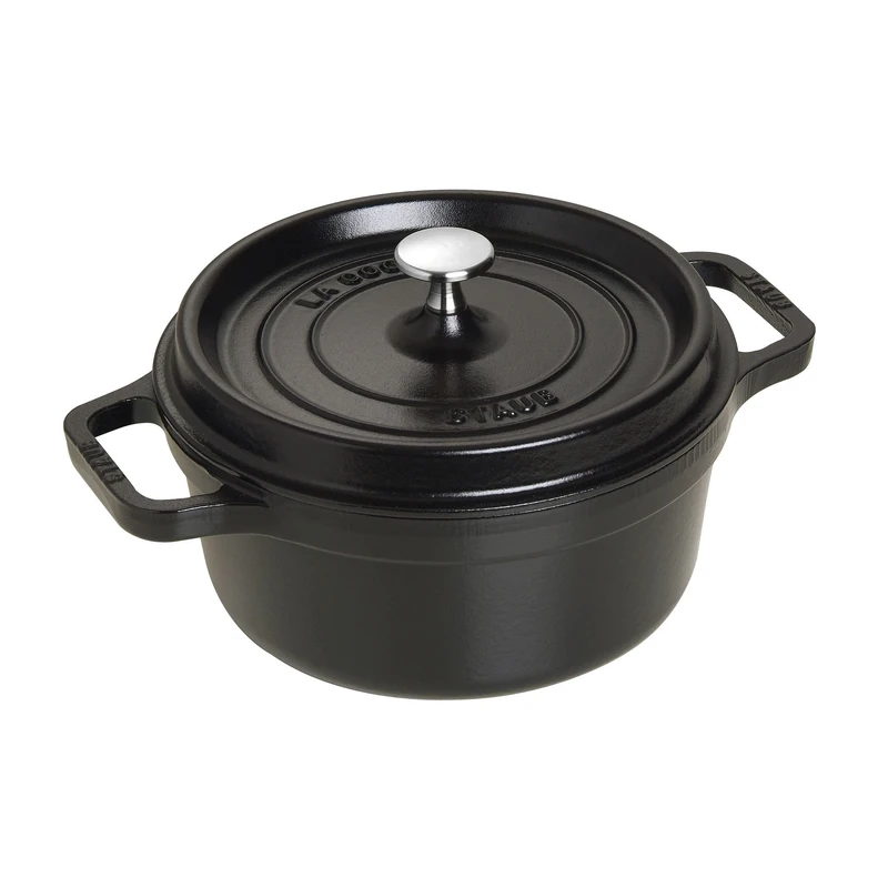 Staub Cast Iron 2.75-qt Round Cocotte - Matte Black, Made in France