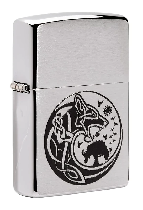 Zippo Lighter, Metal, Black, One Size