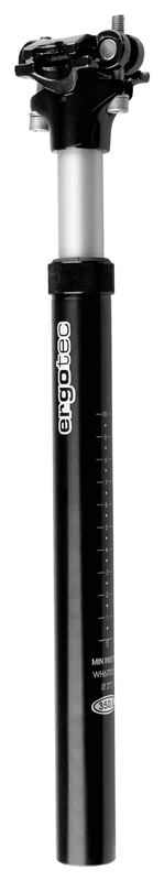 ergotec SP-7.0 59395001 Suspension Seat Post 27.2 mm x 350 mm MCU Elastomer Aluminium AL6061-T6 Black/Sand