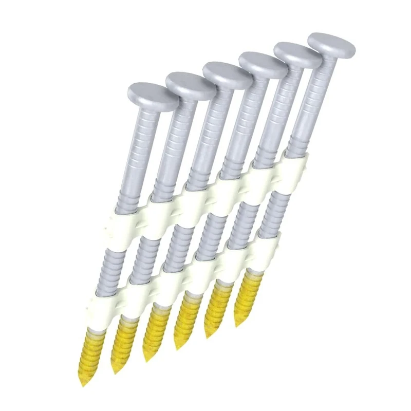 Grip Rite Prime Guard GR04HG1M 21 Degree Plastic Strip Round Head Hot Dipped Galvanized Collated Framing Nails, 2" x 0.113"