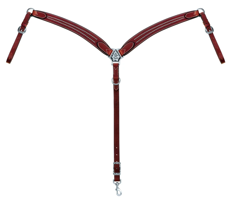 Weaver Leather Austin Breast Collar, Rich Brown