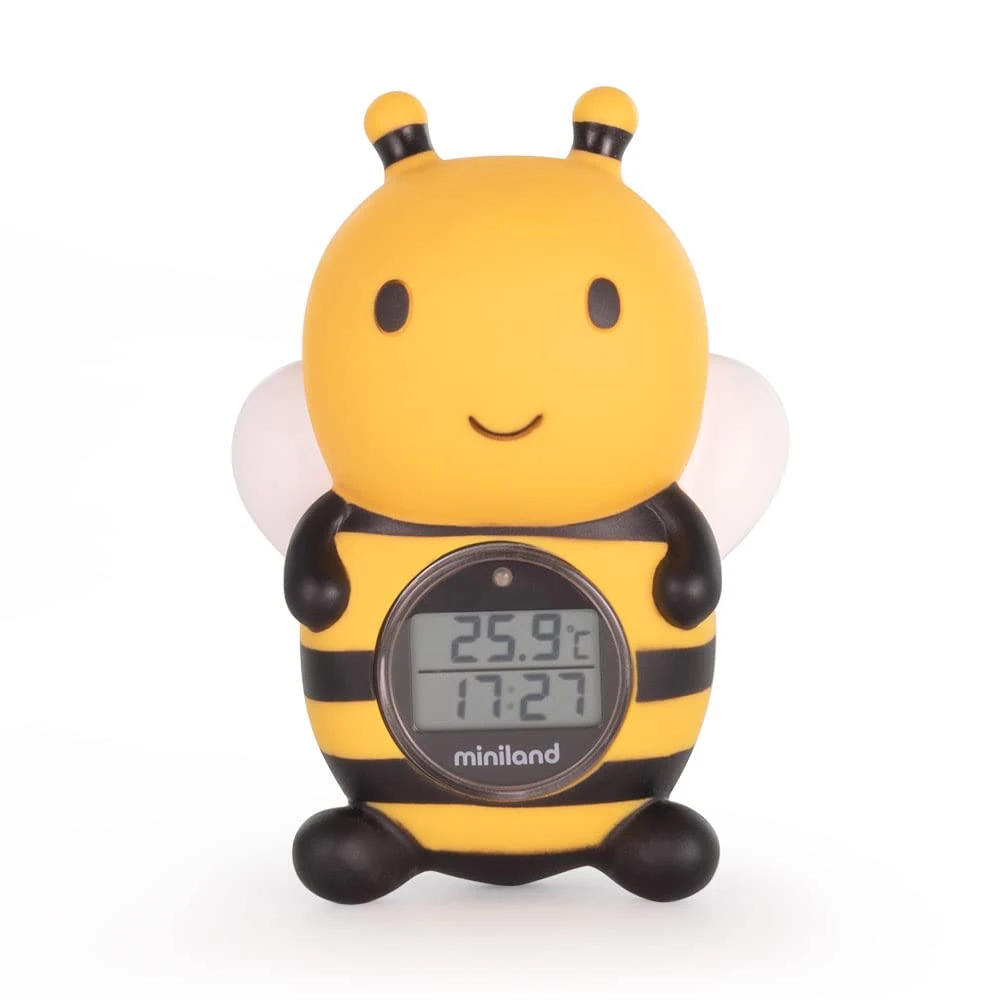 Miniland Bee Shaped Bath and Environmental Thermometer, multi-color