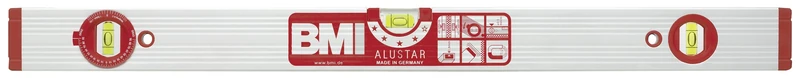 BMI 691060WM "Alustar" Alu-Spirit Level with Rotating Vial, Multi-Colour, 60 cm - Image 1