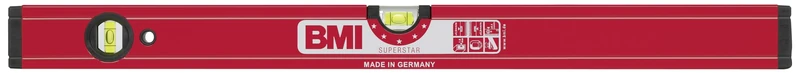 BMI 699060M "Super-Star" Alu-Spirit Level with Magnet, Red, 60 cm