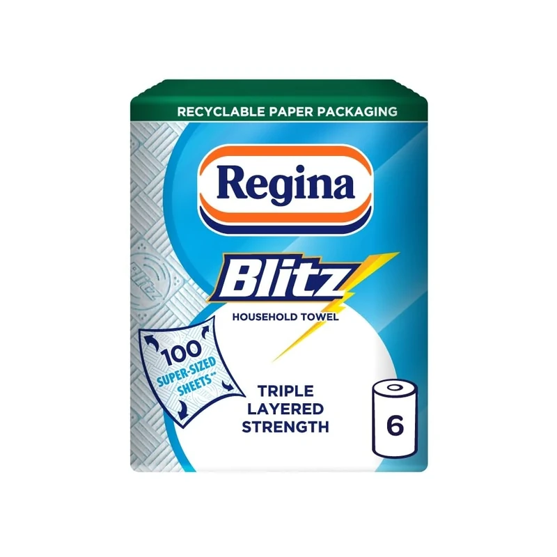 Regina Blitz 3Ply Xl Sheets (Pack of 6, Total 600 Sheets)