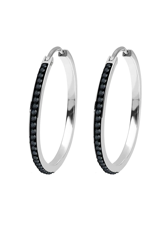 Elli Women's Silver Xilion Cut Earrings