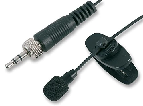 Pulse MIC-500LJ BLACK Lavaliere Microphone with 3.5 mm Locking Jack Plug, Black